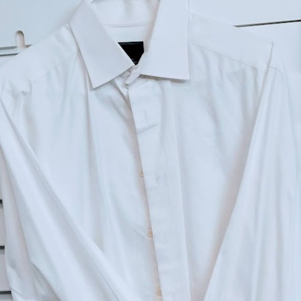 Men's previously loved David Donahue French Cuff Dress Shirt - Picture 1 of 2